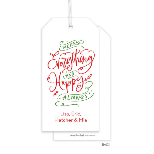 Merry Everything Large Hanging Gift Tags